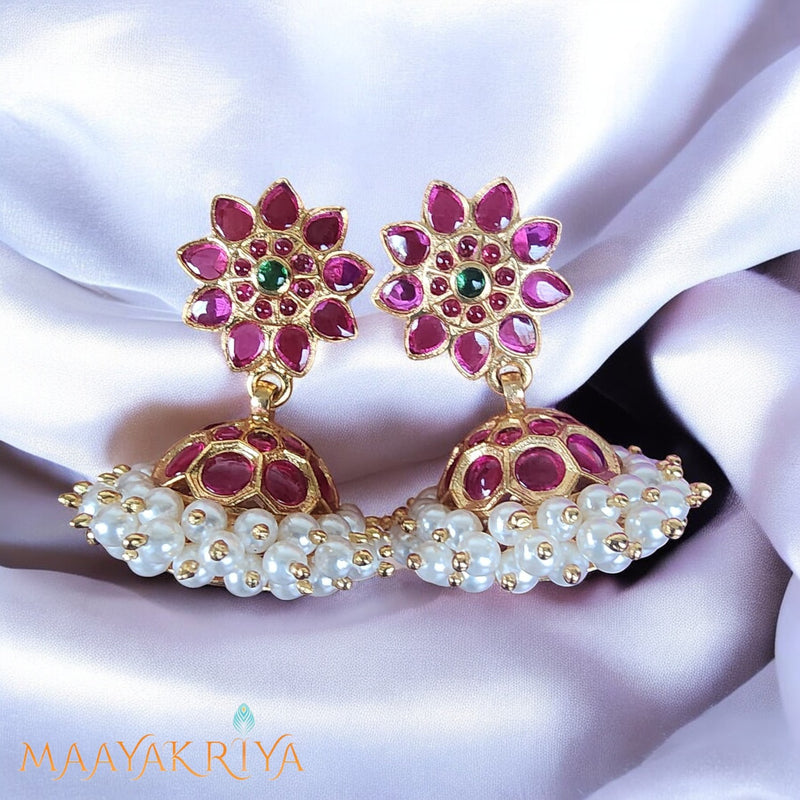 Belli Moda Kamala Design Pearl Jhumka