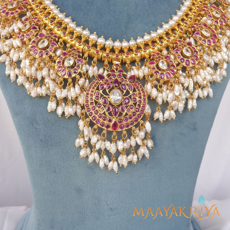Jalakusuma Guttapusalu Necklace Set