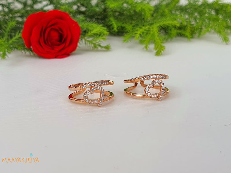 Heart Rosegold Toerings
