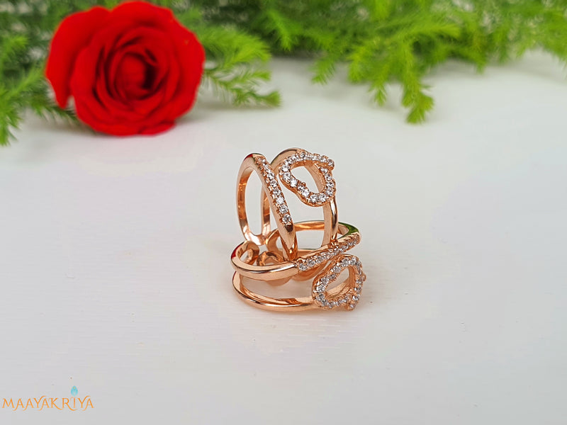 Heart Rosegold Toerings