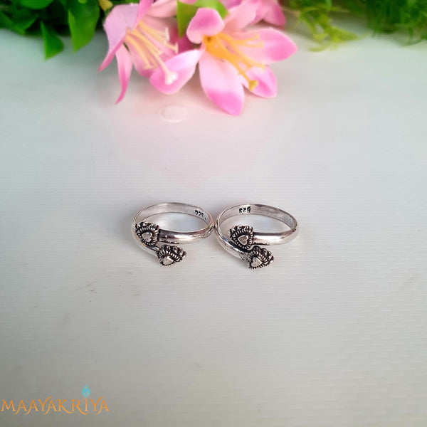 Heart Oxidized Toerings