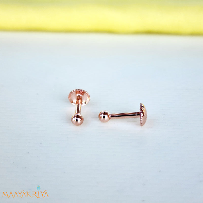 Spot Rosegold Earrings