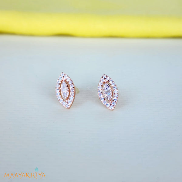 Leaflet Rosegold Earrings