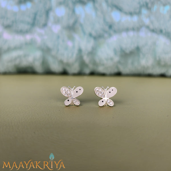 Baby Pink Butterfly Studs