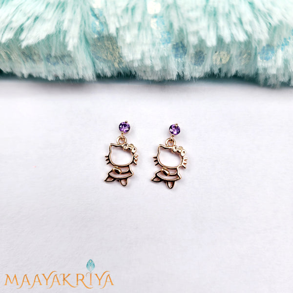 Kitty Silver Earrings