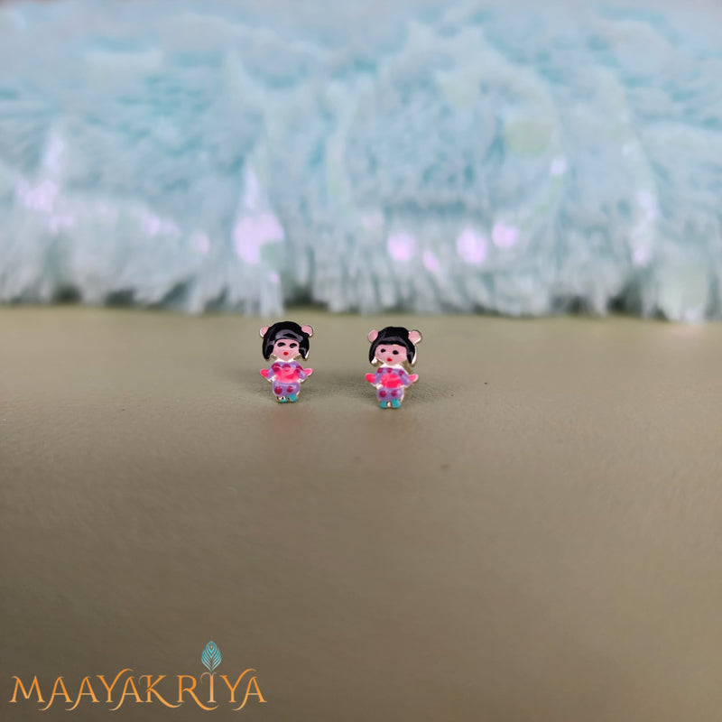Dancing doll Silver Studs