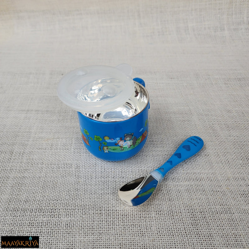 Blue Happy Baby Dinner Set