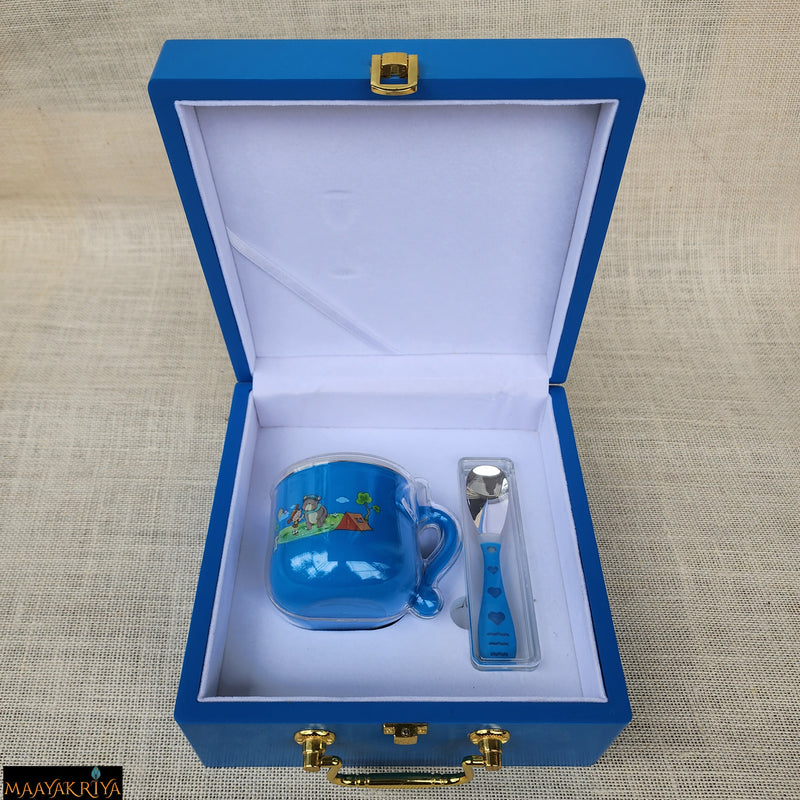 Blue Happy Baby Dinner Set