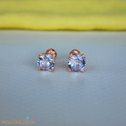 Cylinderical Silver Earrings Size 2