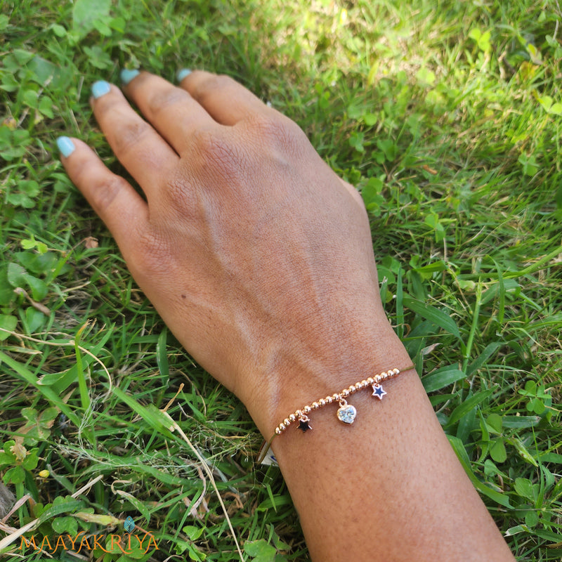 Cluster Rosegold Bracelet