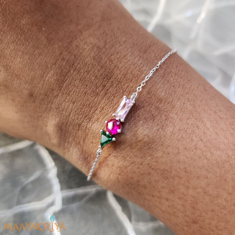 Rose Silver Bracelet