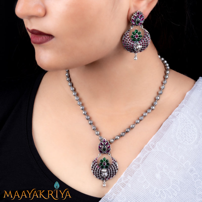 Jivatha 3D Pendant Set