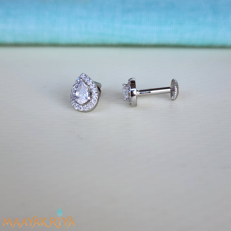 Teardrop Silver Earrings